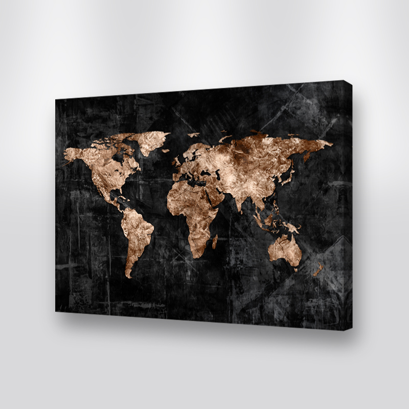 World Map Original PRINTS - World Map Original Canvas